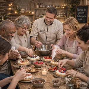 Pâtisserie thérapie en groupe