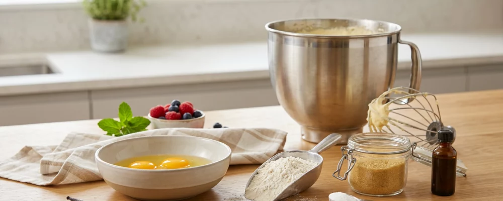 Illustration de Les ingrédients indispensables pour réussir votre génoise sans gluten pour Génoise sans gluten