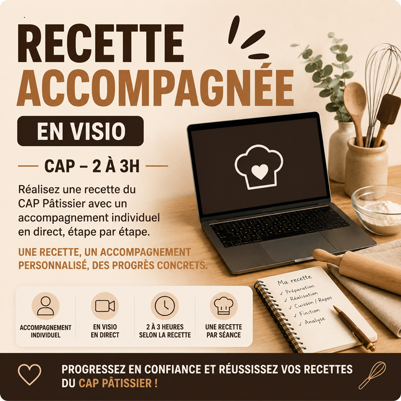 Recette accompagnée en visio – CAP
